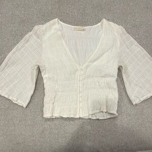 By Together Textured Cream Blouse